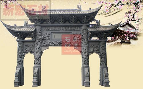 石雕 寺庙 山门牌坊
