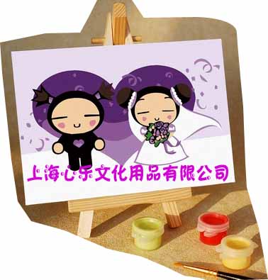 上海心乐供应批发儿童迷你diy数字画